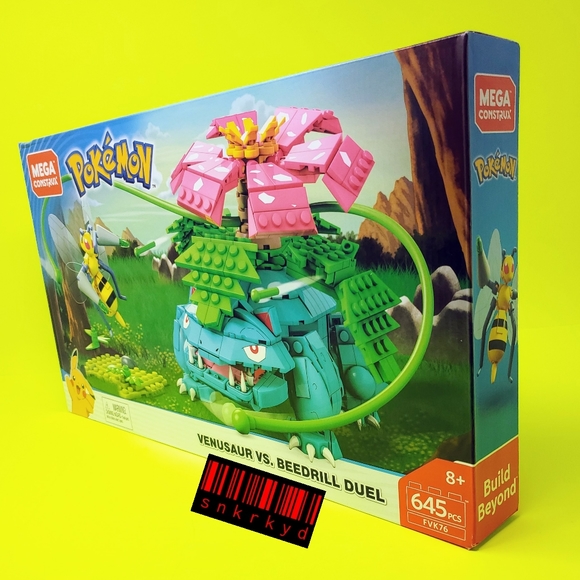 Mega Construx Toys Mega Construx Pokemon Venusaur Vs Beedrill Duel